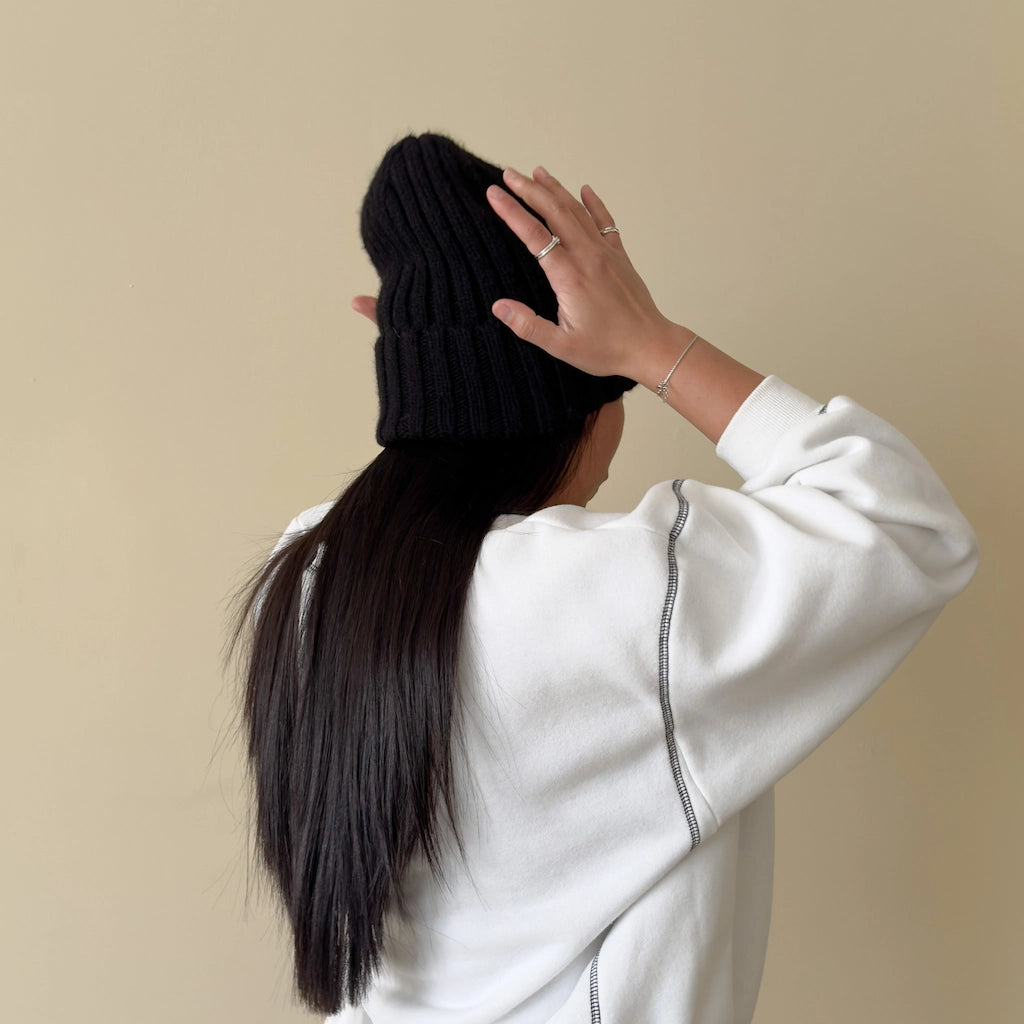 Satin Lined Cashmere Beanie